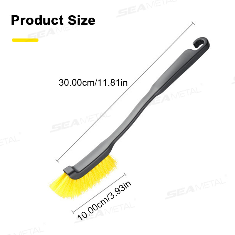SEAMETAL Car Wheel Brush Long Handle Tire Rim Wheel Hub Cleaning Brush