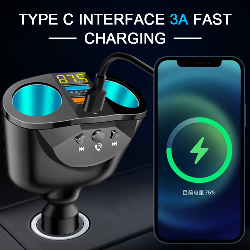 Car Cigarette Lighter Splitter Auto Power adapter QC3.0 Super Fast Dual USB Car Charger