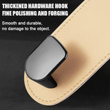 SEAMETAL Car Passenger Glove Box Hook Double Hook Purse Bag Hanger