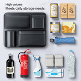 SEAMETAL Durable Black Fabric Car Trunk Organizer with Seat Back Storage