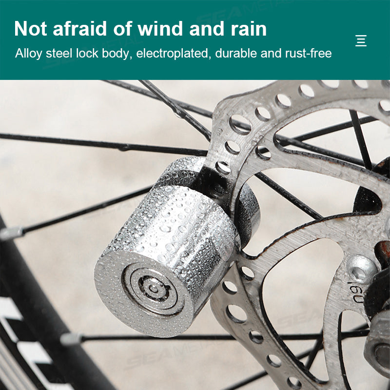 SEAMETAL Zinc Alloy Disc Brake Lock Motorcycle Mini Security Wheel Disk Lock