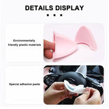 SEAMETAL Motorcycle Helmet Cat Ears Decoration Motocross Helmet Accessories Silicone Cat Ears Sticker