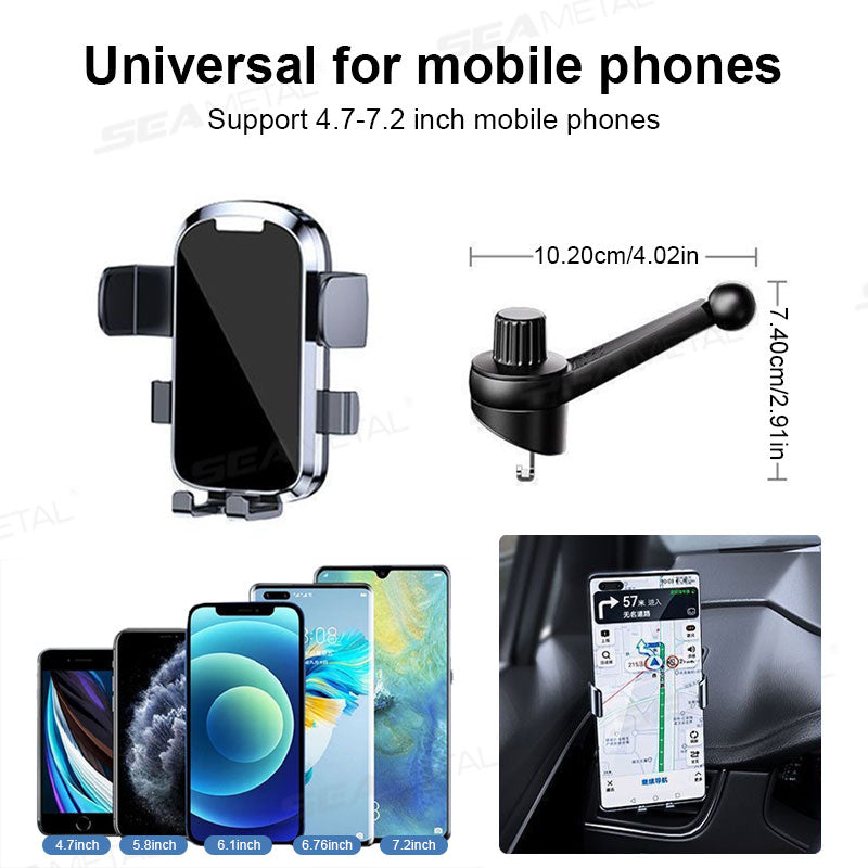 SEAMETAL Car Hook Base Phone Holder for Car Side Window Air Vent