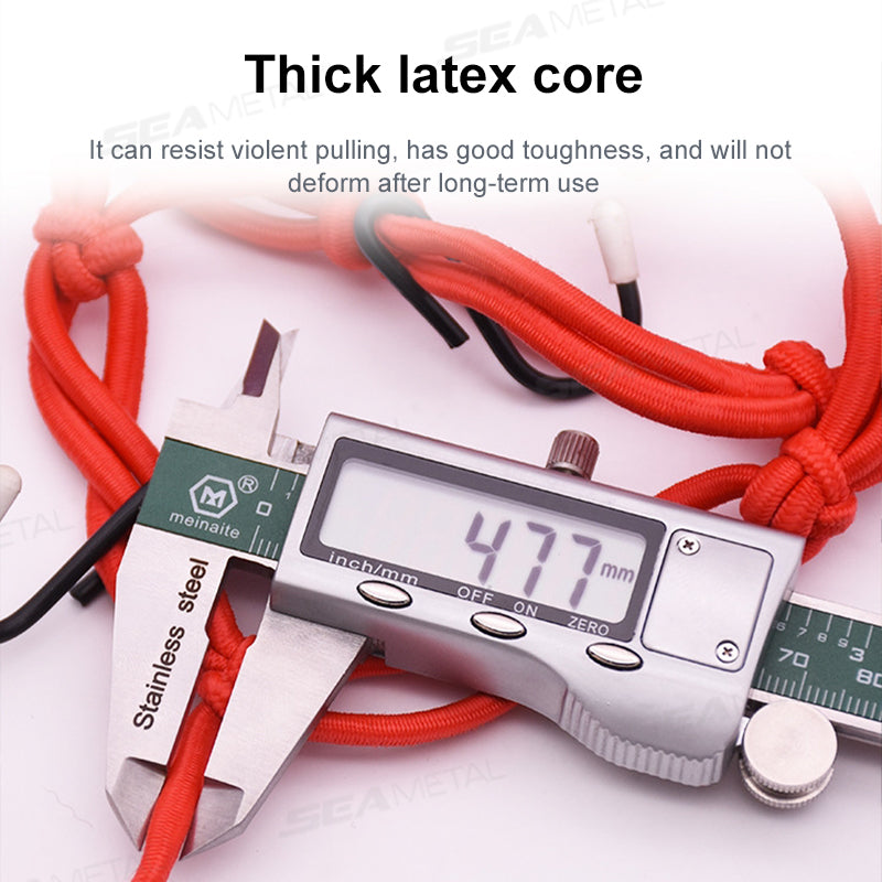 SEAMETAL Motorcycle Luggage Net Elastic Mesh with 6 Adjustable Hooks