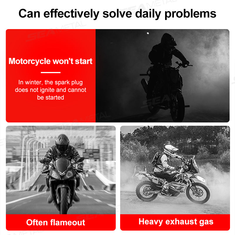 SEAMETAL Racing Spark Plug 3 Triple Electrode A7TC D8TC Fits for GY6 CG 50 70 110 125 150CC Motorcycle Atv Scooter