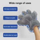 SEAMETAL Microfiber Car Wash Gloves Plush Ultra-soft Car Washing Mitt