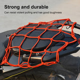 SEAMETAL Motorcycle Luggage Net Elastic Mesh with 6 Adjustable Hooks