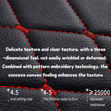 SEAMETAL Leather Car Seat Covers Anti-Slip Breathable Front/Rear Seat Protector Cushion