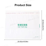 SEAMETAL 20pcs Car Disposable Trash Bags Self-Adhesive Garbage Bag Traceless Pasting