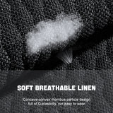 SEAMETAL Flax Car Seat Cover Front or Rear Linen Fabric Seat Cushion