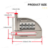 SEAMETAL Motorcycle Password Disc Brake Lock Waterproof  Electric Car Anti-theft Lock