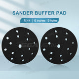 2pcs Universal Sandpaper Cushion Hook And Loop Buffer Pad For Sand Paper