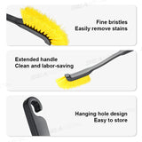 SEAMETAL Car Wheel Brush Long Handle Tire Rim Wheel Hub Cleaning Brush