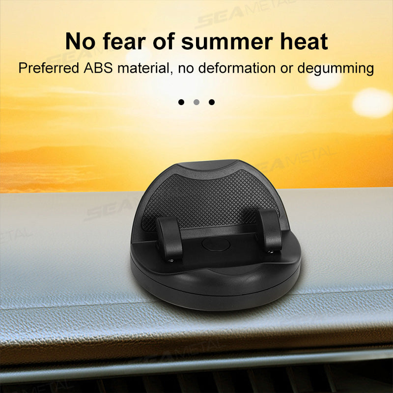 SEAMETAL ABS Car Phone Holder 360 Rotation With Parking Phone Number Plate
