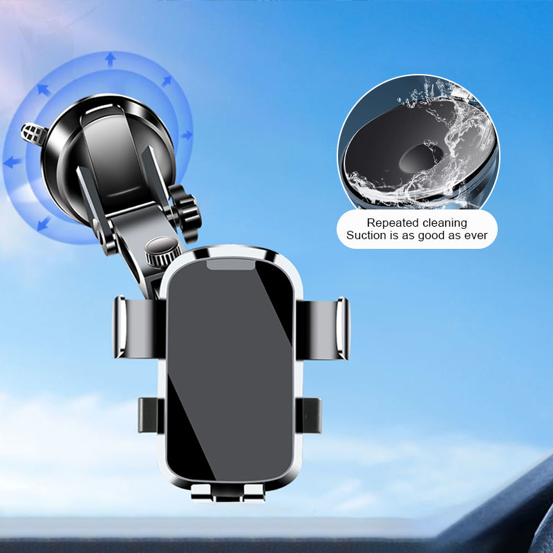 SEAMETAL Car Phone Holder Suction Cup Center Console Phone Stand 360° Free Adjustment Smartphone Holder