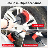 SEAMETAL Car Wheel Rim Tire Brush 360 Degree Bendable Scrub Cleaner Duster