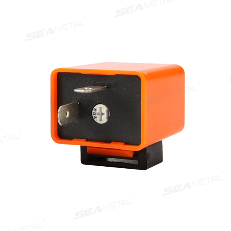 SEAMETAL 2 Pin Signal Relay Motorcycle Adjustable LED Flasher Relay12V