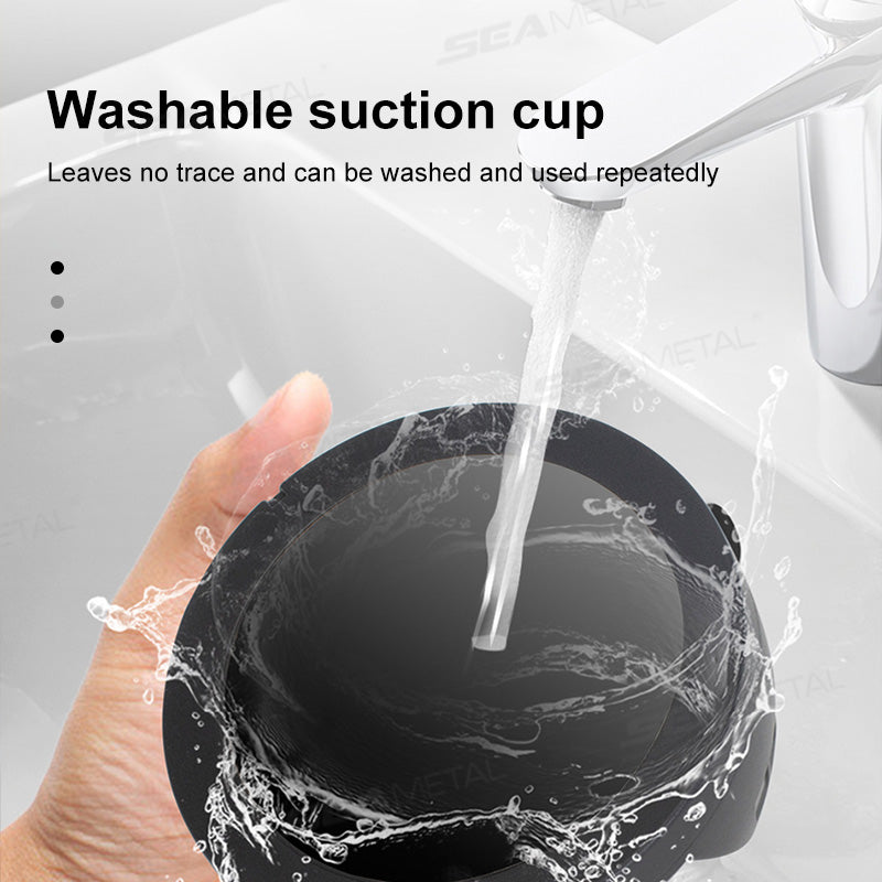 SEAMETAL ABS Car Phone Holder 360 Rotation With Parking Phone Number Plate