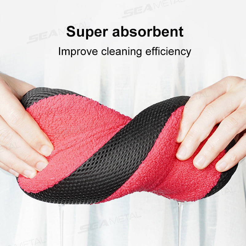 SEAMETAL Randomly Send Colors Large Towel Cloth Car Wipe Cable Coral Honeycomb Sponge