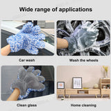 SEAMETAL Microfiber Car Wash Gloves Plush Ultra-soft Car Washing Mitt