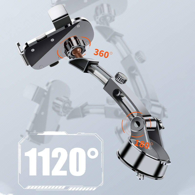 SEAMETAL Car Phone Holder Suction Cup Center Console Phone Stand 360° Free Adjustment Smartphone Holder