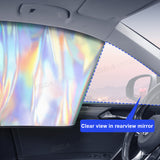 SEAMETAL Car Sunshade Titanium Silver Car Side Window Magnetic Suction Curtain