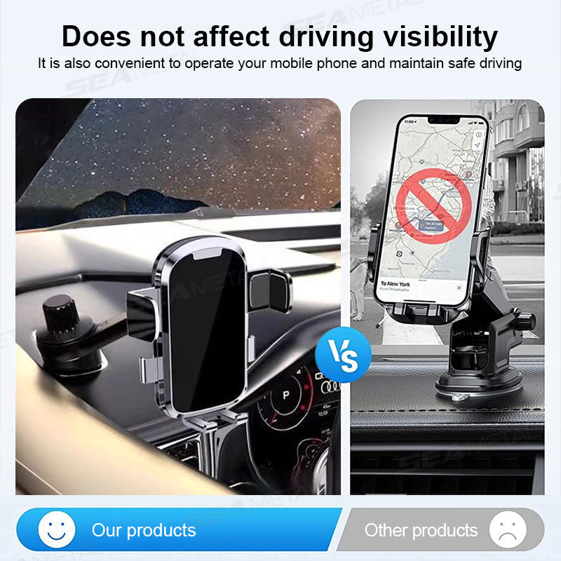 SEAMETAL Car Hook Base Phone Holder for Car Side Window Air Vent
