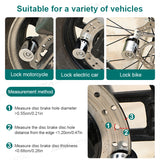SEAMETAL Zinc Alloy Disc Brake Lock Motorcycle Mini Security Wheel Disk Lock
