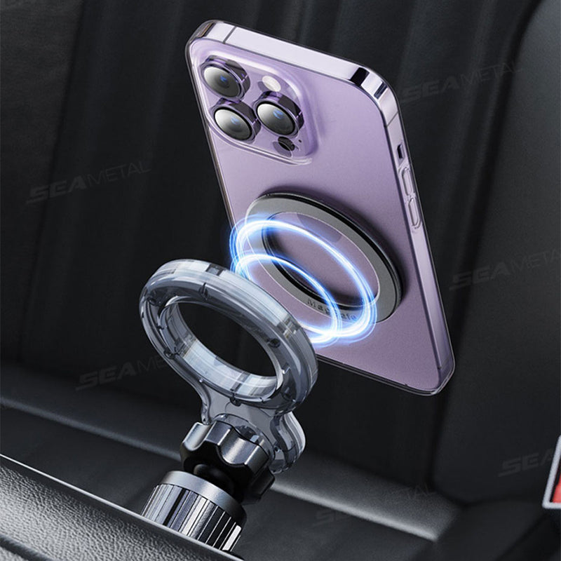 SEAMETAL Magnetic Car Phone Holder 360° Rotation Adjustable Dashboard Stand