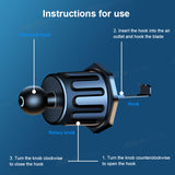 SEAMETAL Gravity Car Phone Holder Air Vent Upgrade Hook Clip Mobile Phone Holder