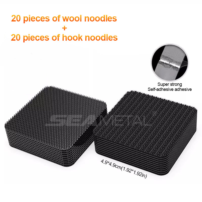 SEAMETAL Car Foot Mats Fixed Stickers Self Adhesive Fastener Carpet Mat