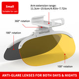 SEAMETAL Car Sun Visor Goggle Anti-UV Anti-Dazzle Sun Visor Clip-on Extender