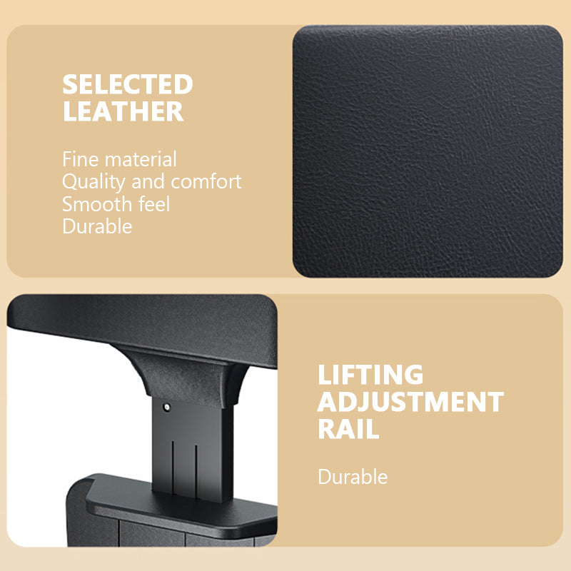 SEAMETAL Car Armrest Box Organizer Adjustable Height Elbow Rest Pad With Charging Cable