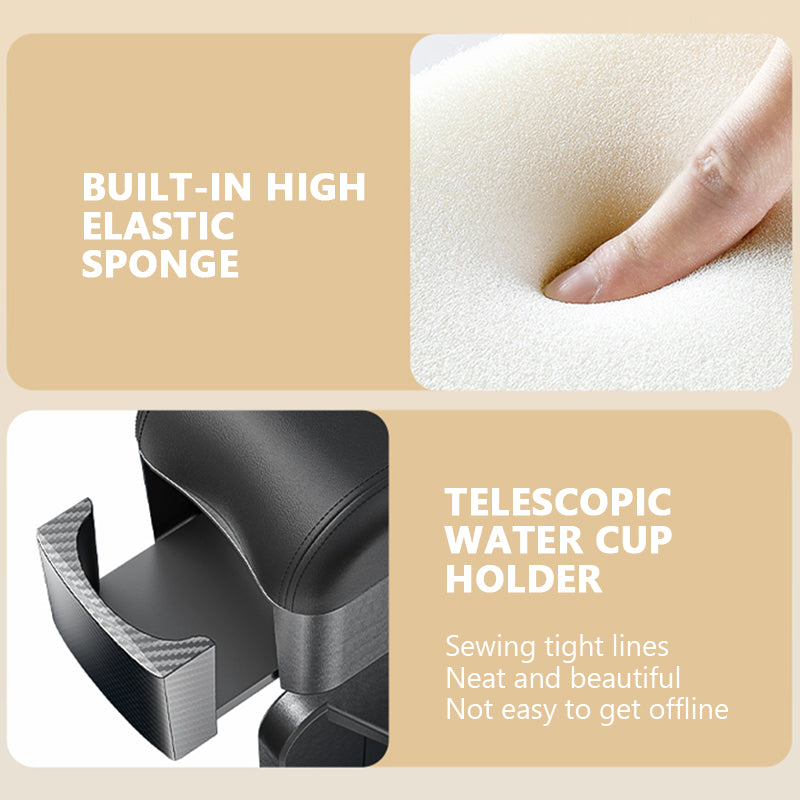 SEAMETAL Car Armrest Box Organizer Adjustable Height Elbow Rest Pad With Charging Cable