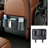 SEAMETAL Car Seat Back Anti Kick Pad Short Leather Auto Backseat Protector