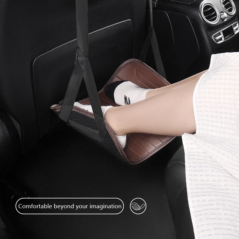 SEAMETAL Portable Car Seat Footrest Rear Seat Support, Adjustable Foot Pad