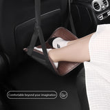 SEAMETAL Portable Car Seat Footrest Rear Seat Support, Adjustable Foot Pad