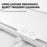 SEAMETAL Car Interior Mirrors Sun Visor Plate LED HD Makeup Mirror with 3X Magnifying 3 Color Light