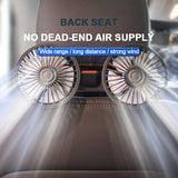 Car Fans for Rear Seat Portable Fans Headrest 360 Degree Rotatable Car Fan 12V Cooling Air Fan