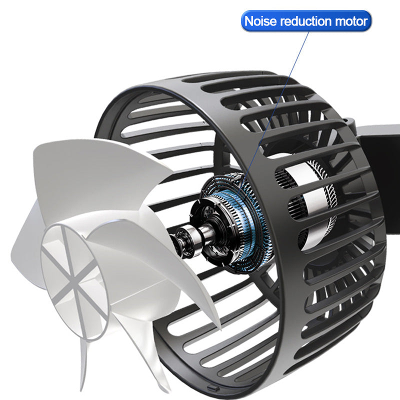 Car Fans for Rear Seat Portable Fans Headrest 360 Degree Rotatable Car Fan 12V Cooling Air Fan