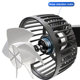 Car Fans for Rear Seat Portable Fans Headrest 360 Degree Rotatable Car Fan 12V Cooling Air Fan