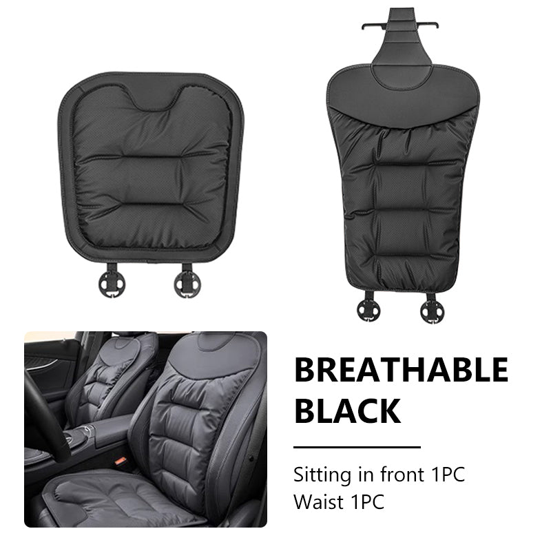 SEAMETAL Universal Car Seat Cover Nappa Leather Car Seat Cushion Protector Mat