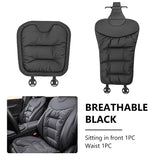 SEAMETAL Universal Car Seat Cover Nappa Leather Car Seat Cushion Protector Mat