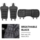 SEAMETAL Universal Car Seat Cover Nappa Leather Car Seat Cushion Protector Mat