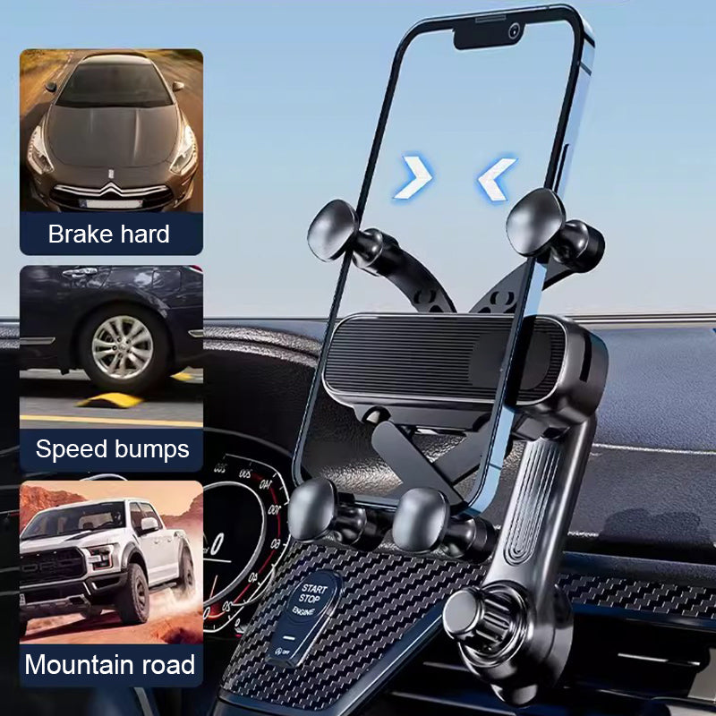 SEAMETAL Car Air Vent Phone Holder For 4-7 Inches Phones Universal Stable ABS Car Phone Holder