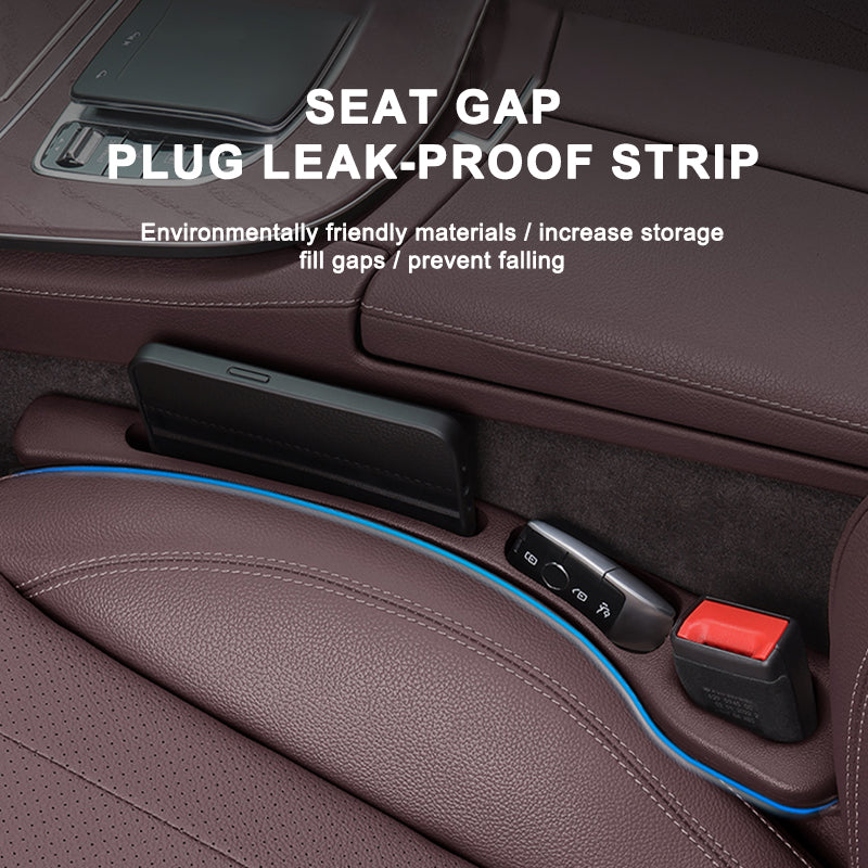 SEAMETAL Car Seat Gap Filler Seat Leak Proof Filling Strip 2PCS Universal Side Seam Plug Strips