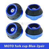 SEAMETAL Universal Motorcycle Anti-drop Fork Slider Cup Aluminum Alloy Frame Wheel Slider Protector Scooter Modification Front Fork Cup