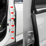 SEAMETAL Car Door Protector Rubber Seal Strip B Pillar Soundproof Sealant Strip Universal Auto Decorate Sealing Sticker