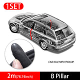 SEAMETAL Car Door Protector Rubber Seal Strip B Pillar Soundproof Sealant Strip Universal Auto Decorate Sealing Sticker