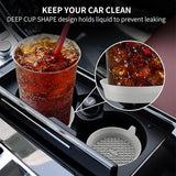 SEAMETAL 2-Pack Silicone Car Cup Holder Coasters, Universal Non-Slip Inserts, Vehicle Interior Accessories